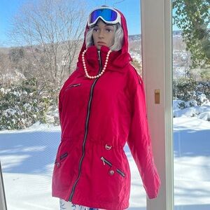 NILS Pink and White Skiwear Jacket